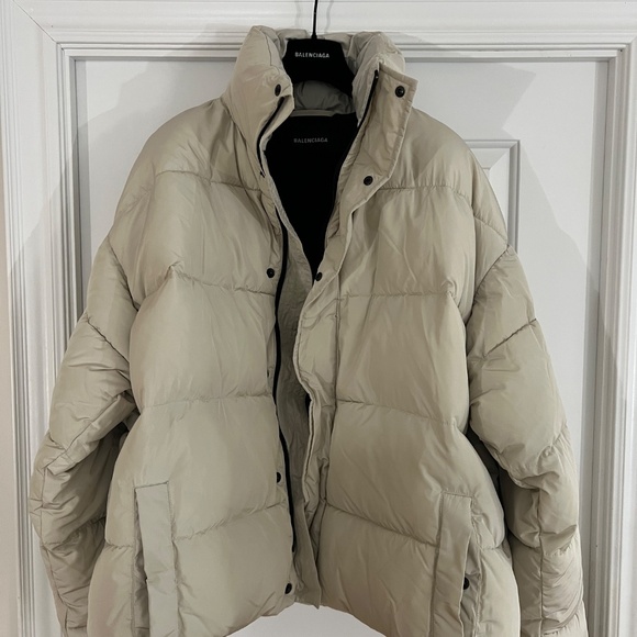 AUTHENTIC new BALENCIAGA oversized BB Technical PUFFER Jacket Demna before gucci - Picture 13 of 16